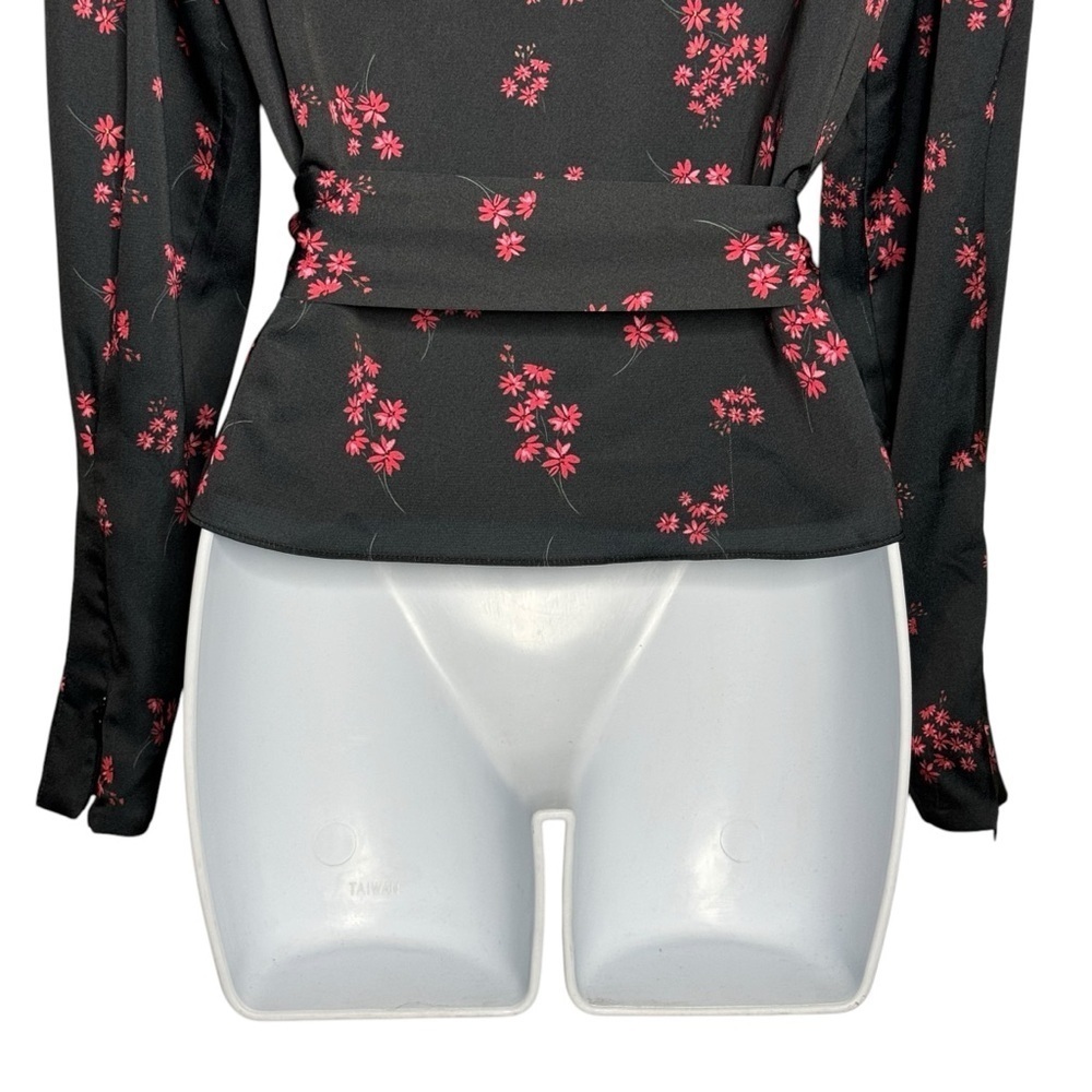 KEEPSAKE The Label Floral Print Wrap Blouse SZ. S - Picture 10 of 14